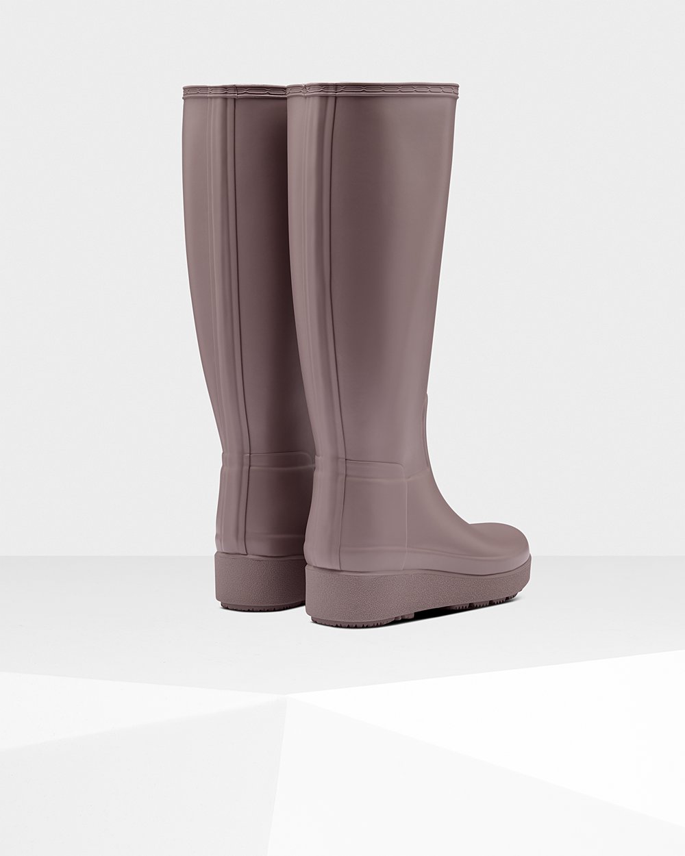 Botas Creeper Hunter Feminina Roxo - Refined Slim Fit Tall - 91DJBZUXH